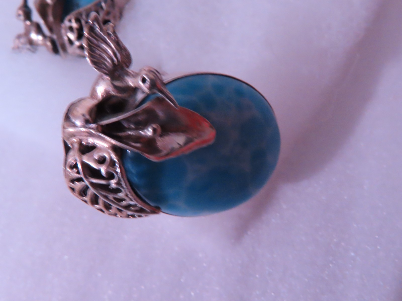 Vintage Mexican 925 Silver Hummingbird Set Pendant Earrings Adjustable Ring