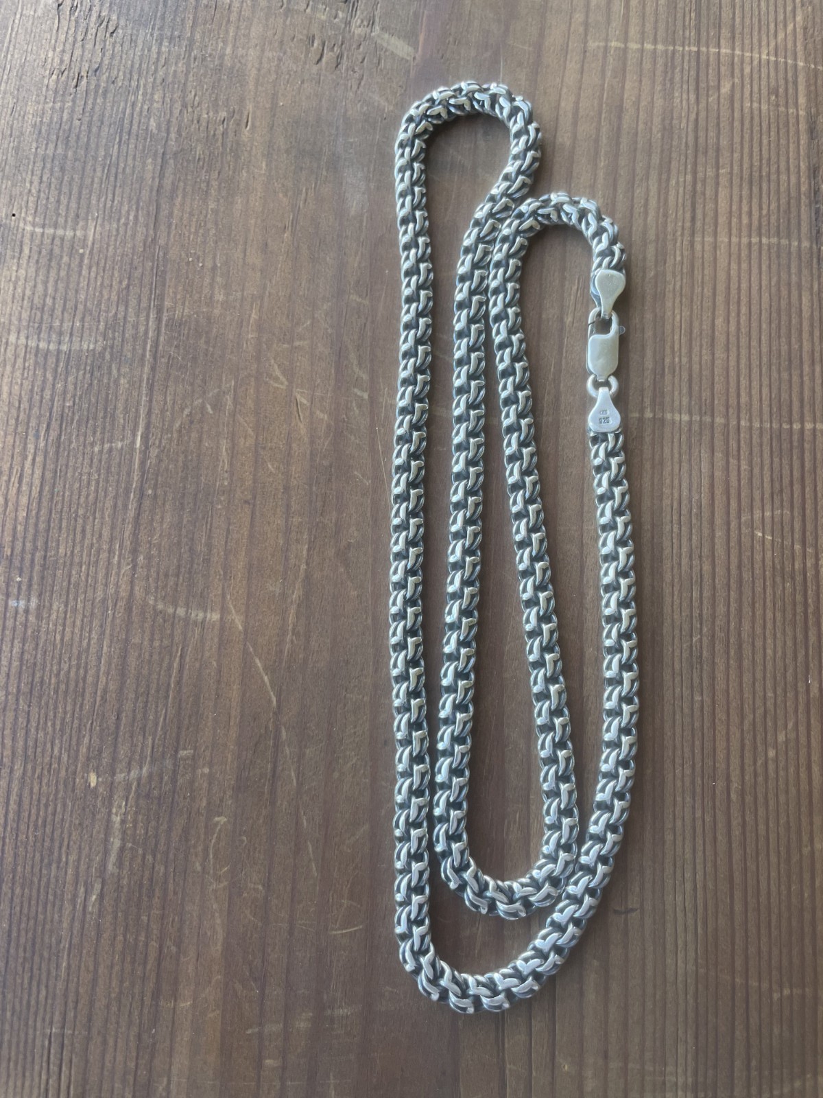 Handmade Sterling Silver Bismark Chain