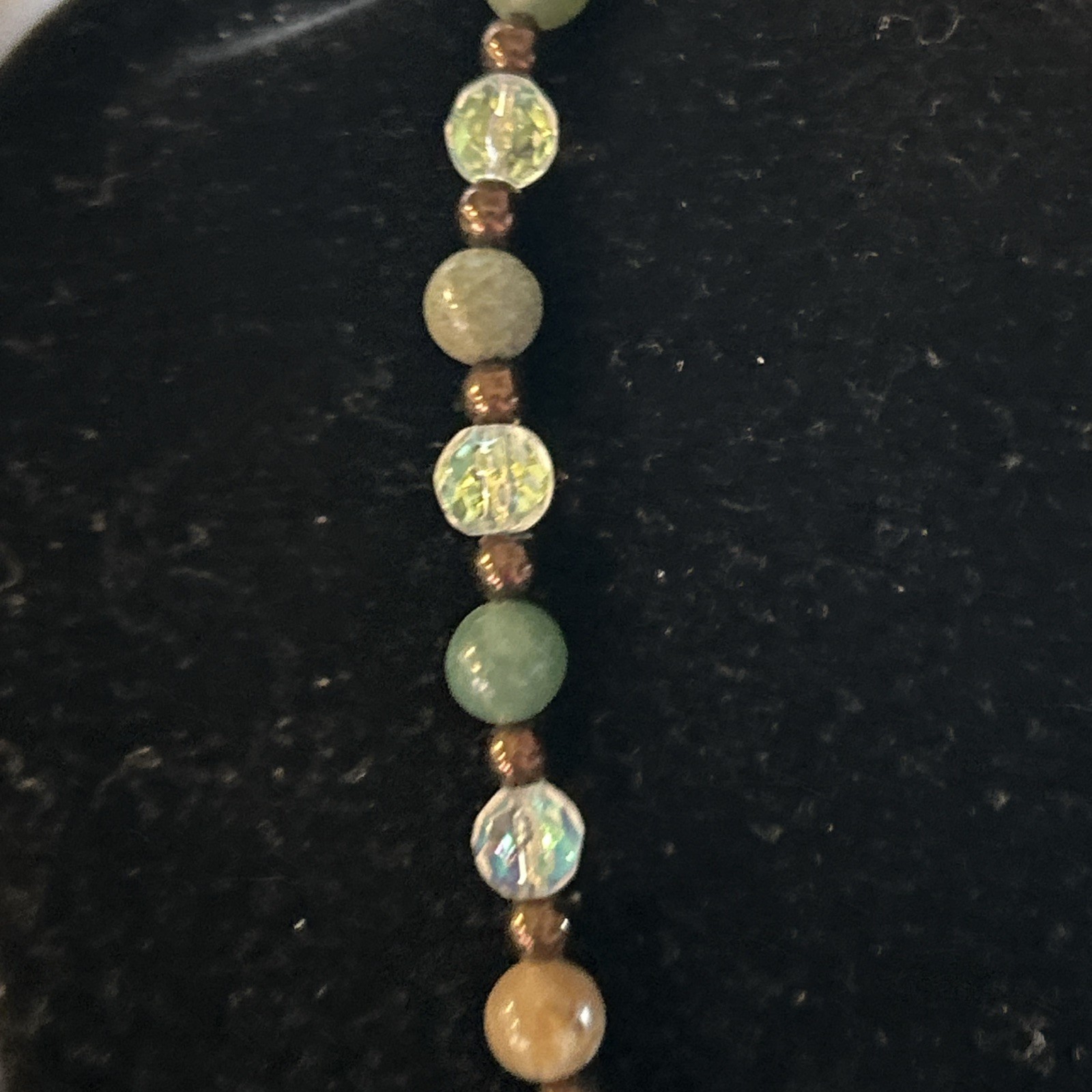 handcrafted fancy jasper 20″ necklace. Beautiful patterns on bead.