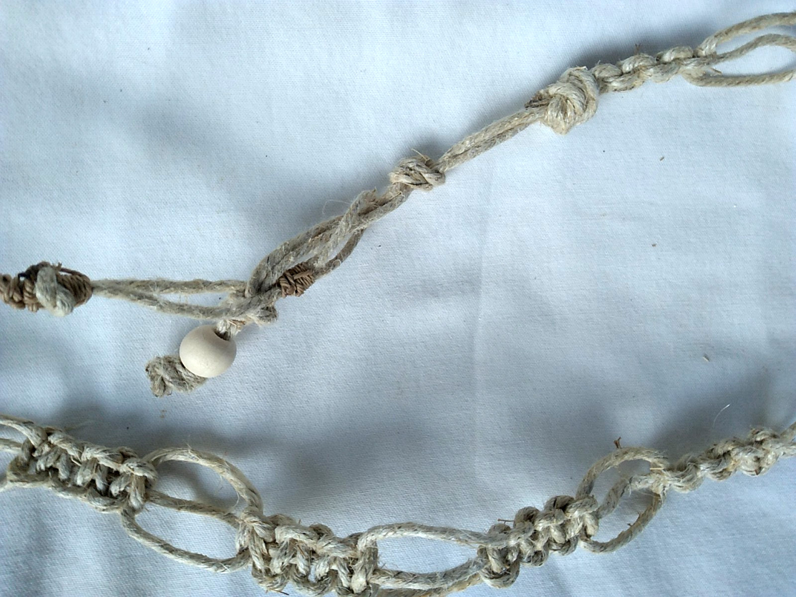 HEMP SURFER BOHO NECKLACE 26″ Unisex Macrame Hippie USA Seller New