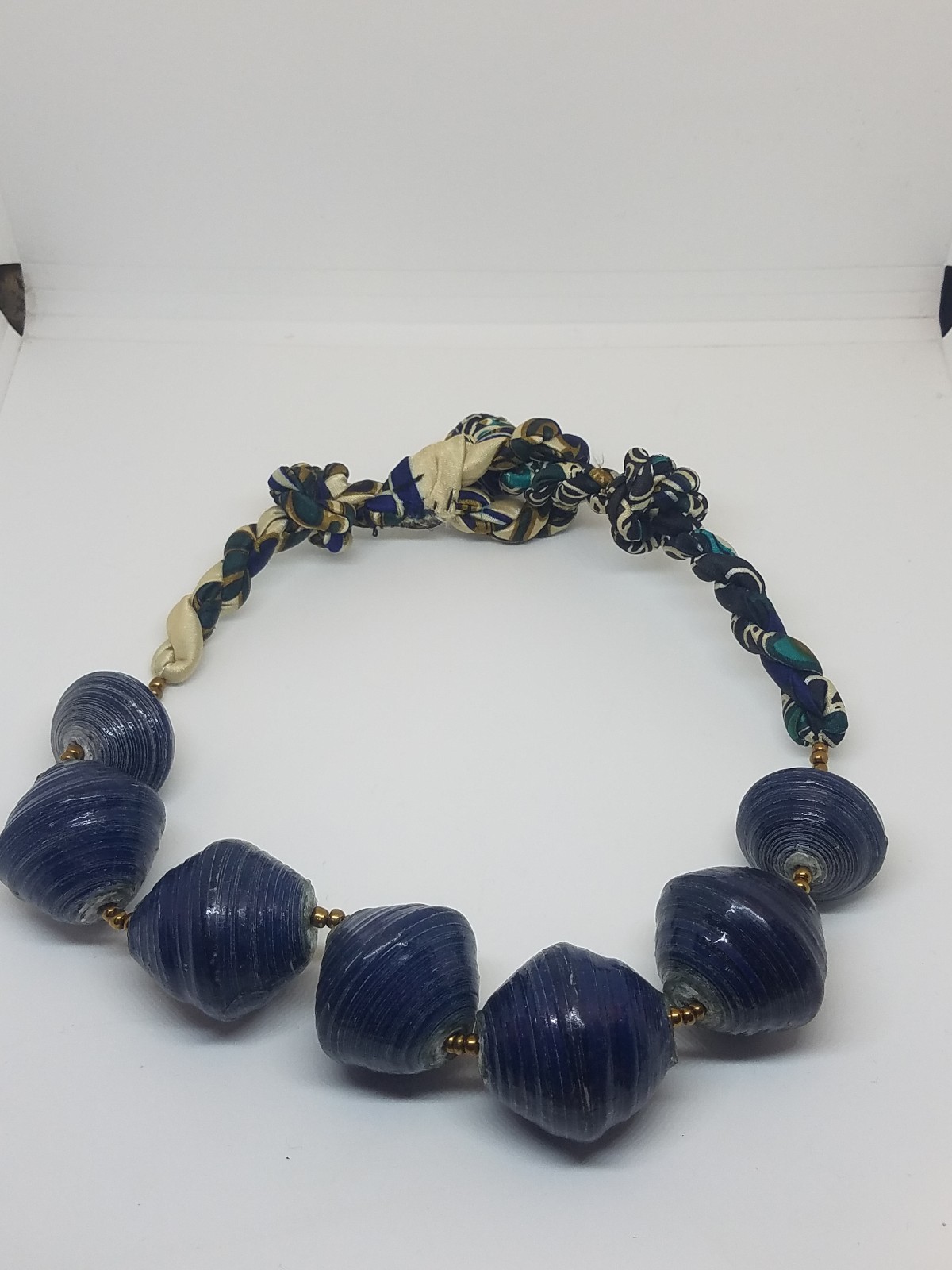 31 Bits Multi Color Chunky Necklace Beaded Paper Jewelry – Handmade in Uganda