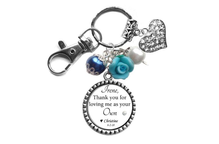 Keychain for Step Mother – Wedding Gift for Family & Guests