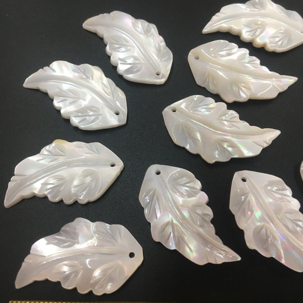 10pcs Faux Shell Pendant Accessories DIY Jewelry Earrings Materials with Hole
