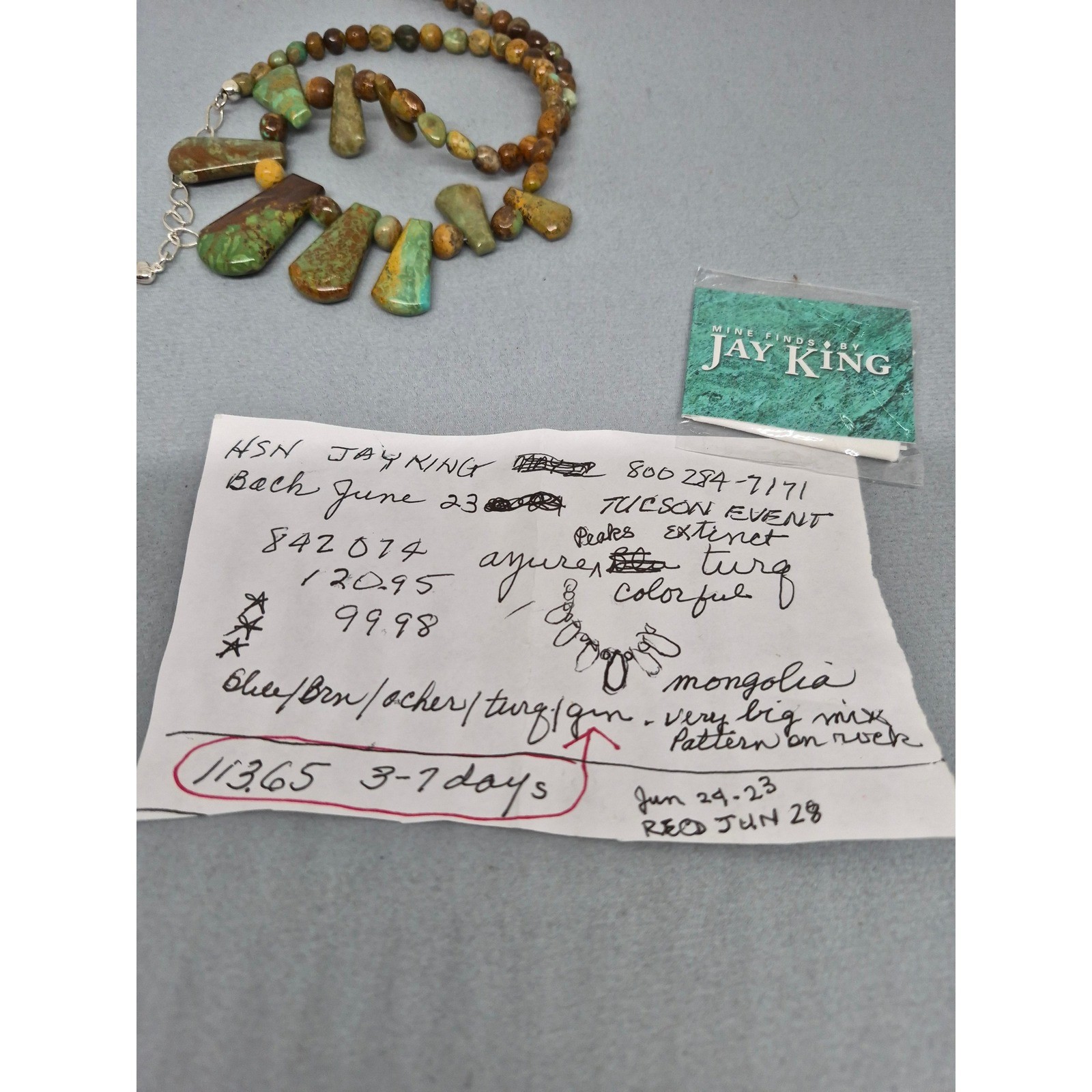 Jay King Necklace Woman Azure Peaks Turquoise Sterling Silver Statement HSN