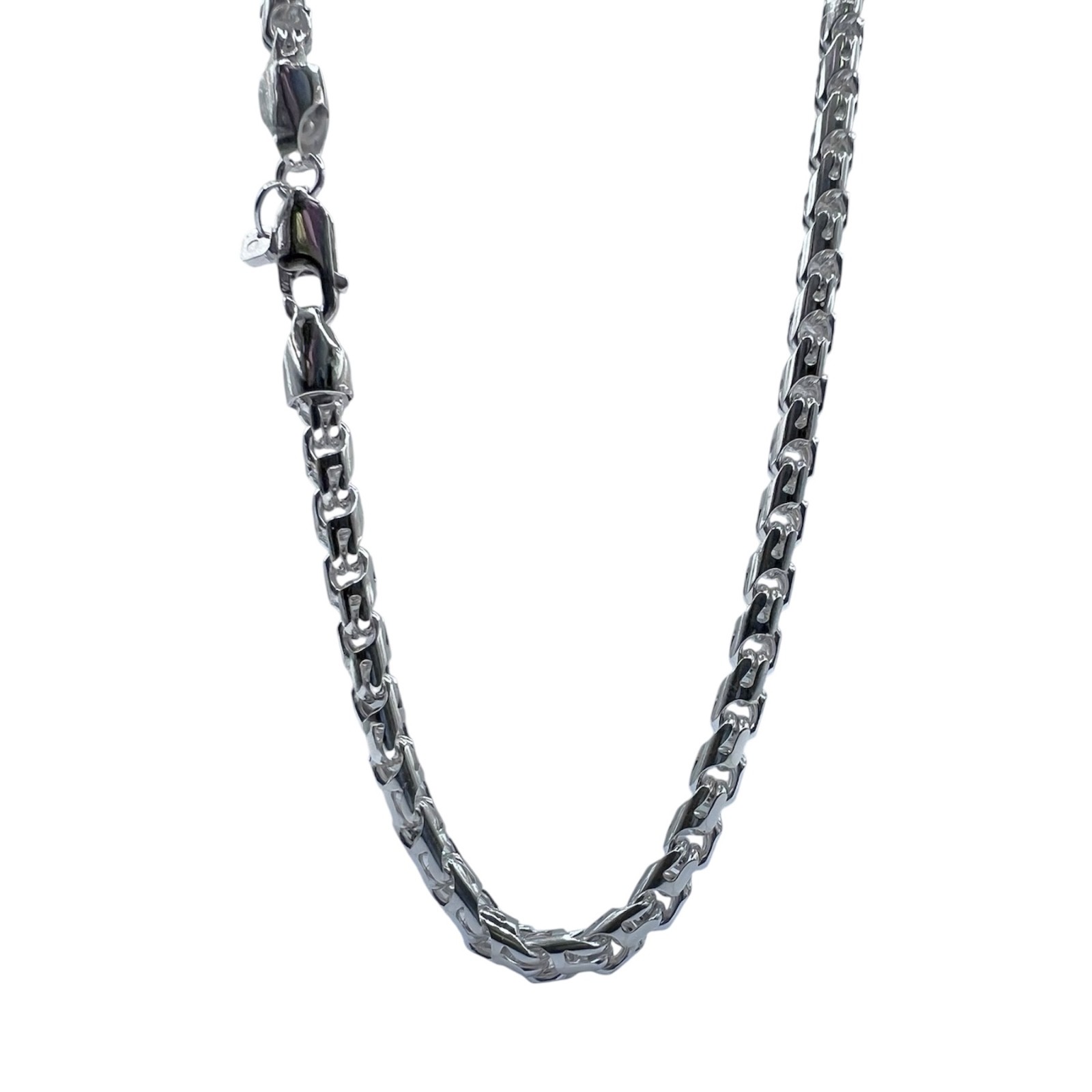 Handmade Bismarсk rounded chain 925 Sterling Silver