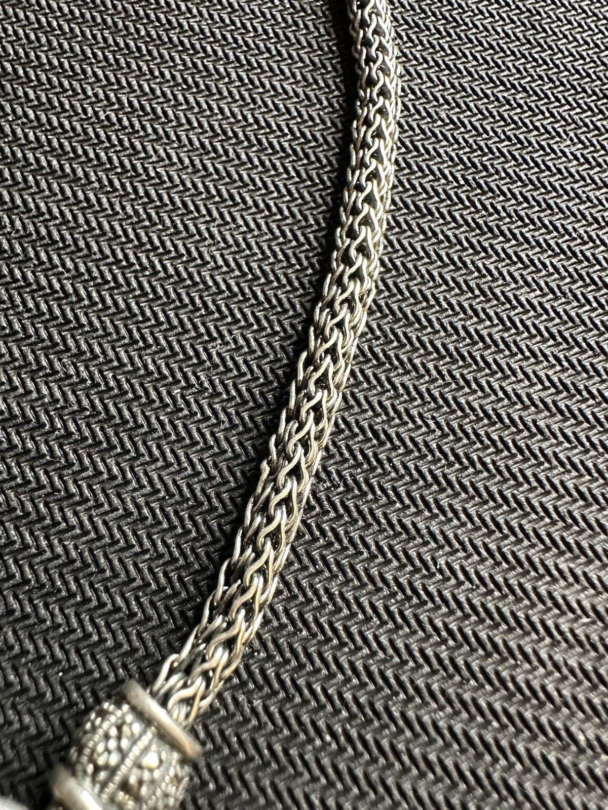 Ross Simon’s Sterling Silver 925 Marcasite Cable Chain Open Circle Necklace, 18”