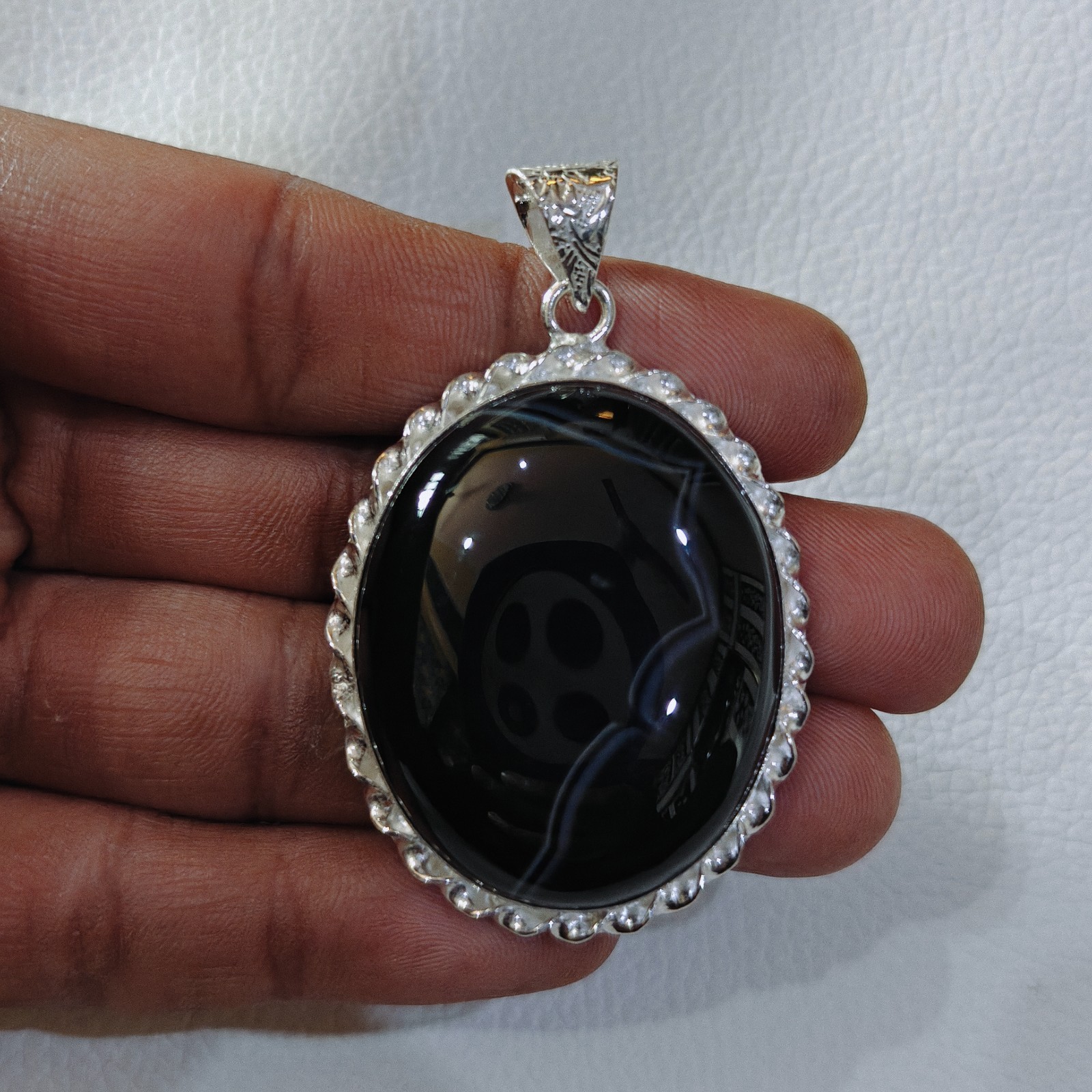 Agate Pendant Agate Sterling Silver Gemstone Pendant Handmade Agate Pendant