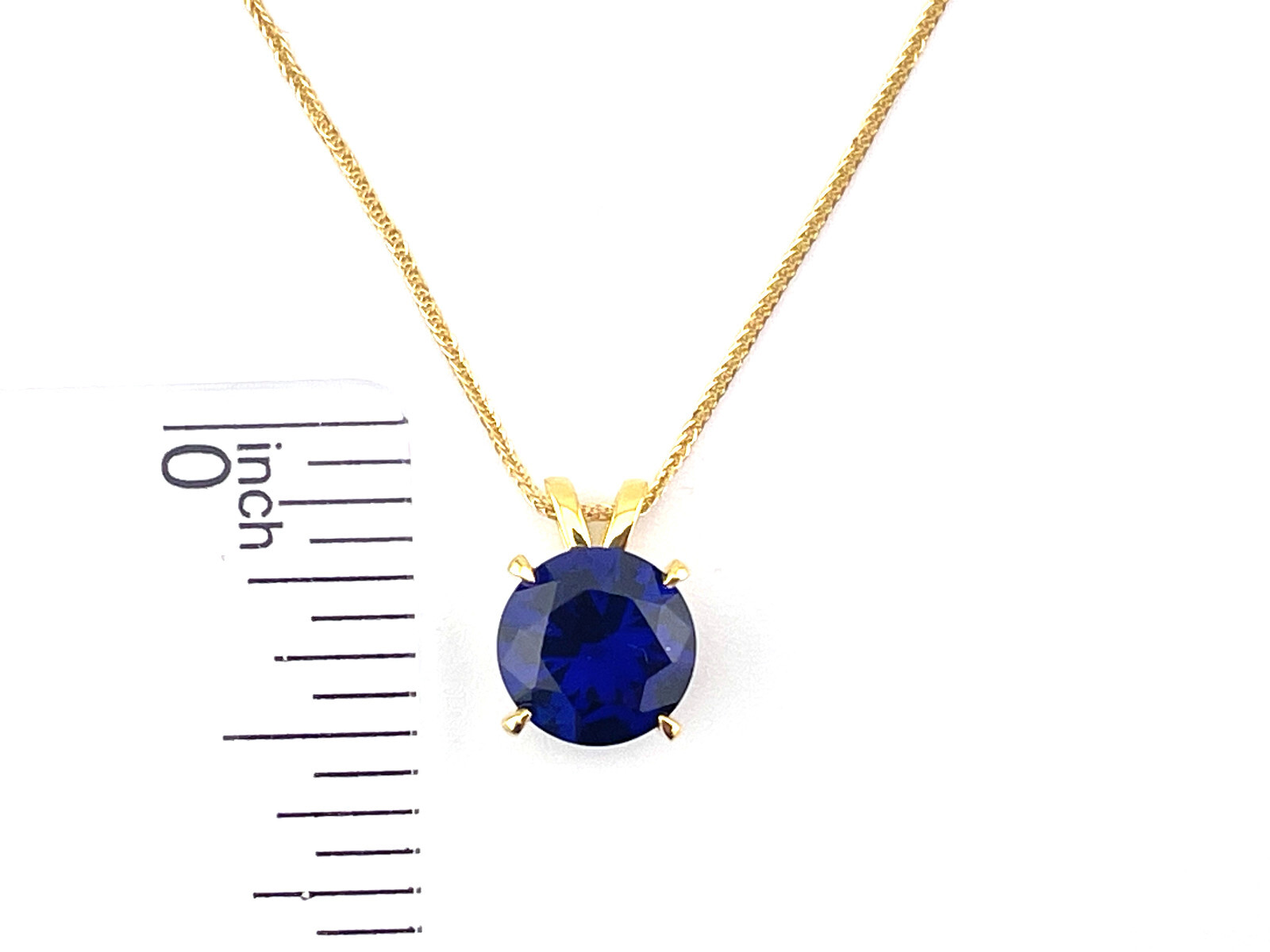 2 carat Solid 18k Yellow Gold Jewelry Natural Sapphire Blue Bridal Shower gifts