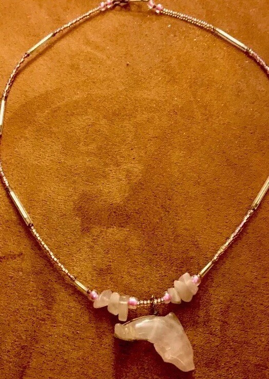 Pink Quartz Dolphin For Love uniquely yours Necklace Dezigns By Zetroc