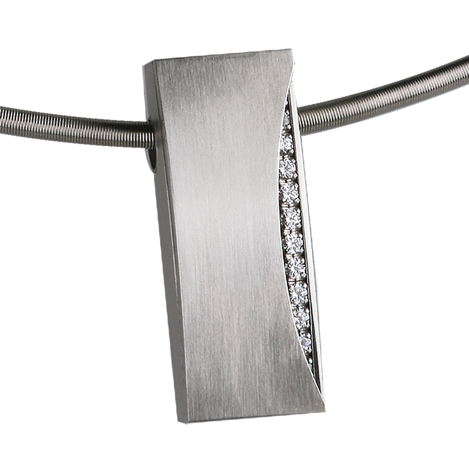 Serious Design Pendant AN269 WH Zirconia White Stainless Steel 26 Mm Quality