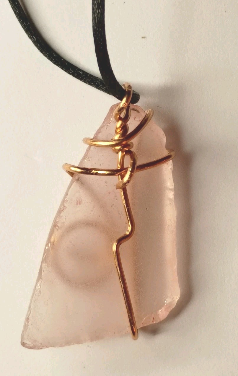 Artisanal Jewelry Sea Glass Pendant Item #60