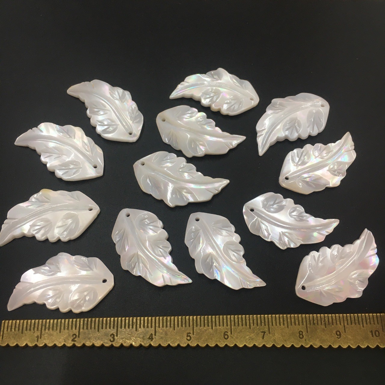 10pcs Faux Shell Pendant Accessories DIY Jewelry Earrings Materials with Hole