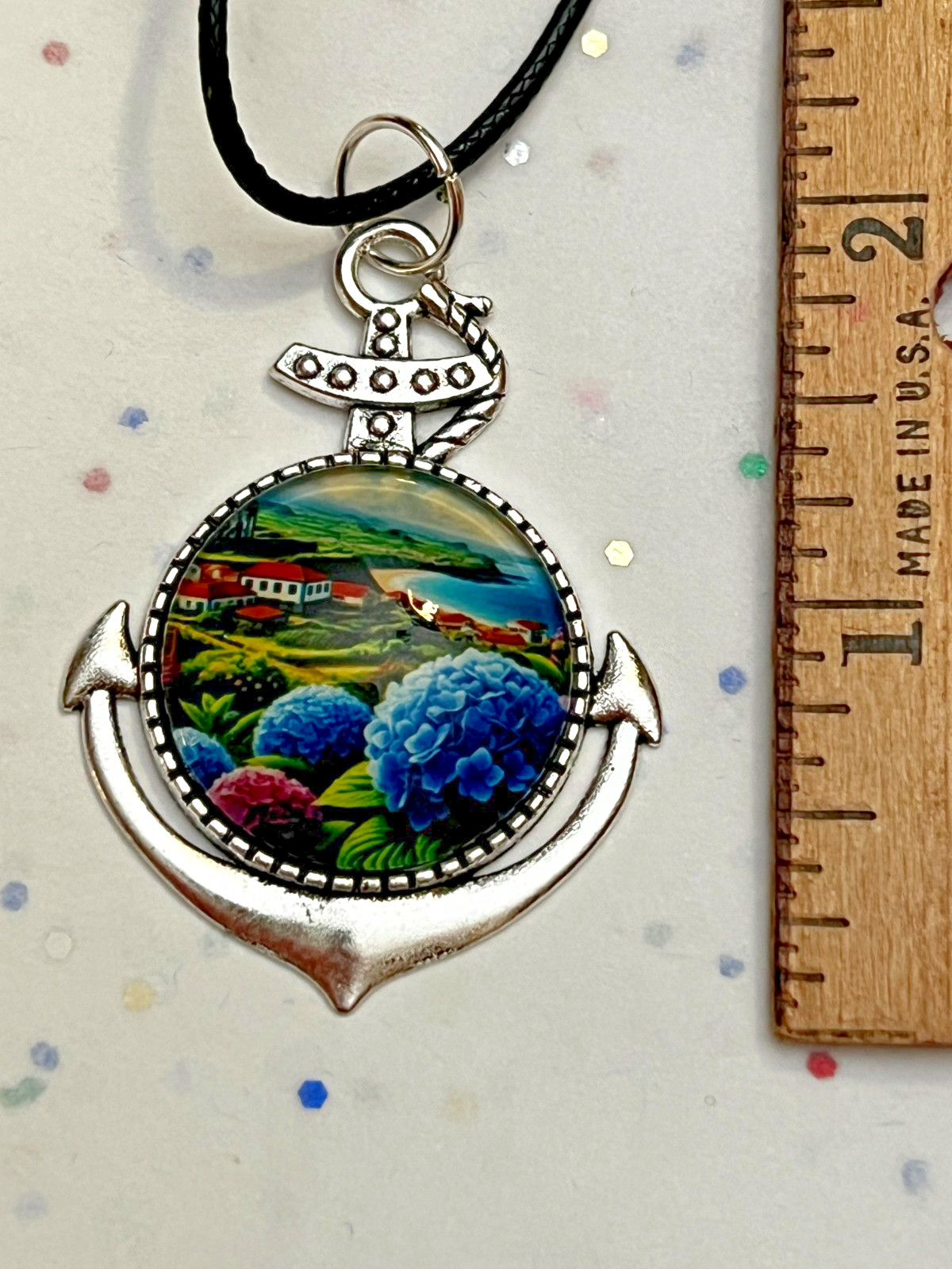 New Handmade Portuguese Portugal Sailboat Anchor Design Pendant