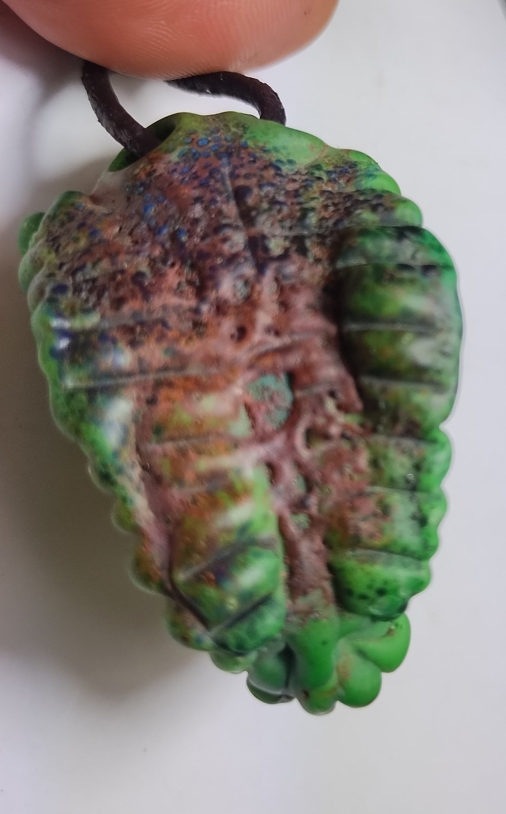Handmade Glass Dinosaur Head Pendant Made In USA