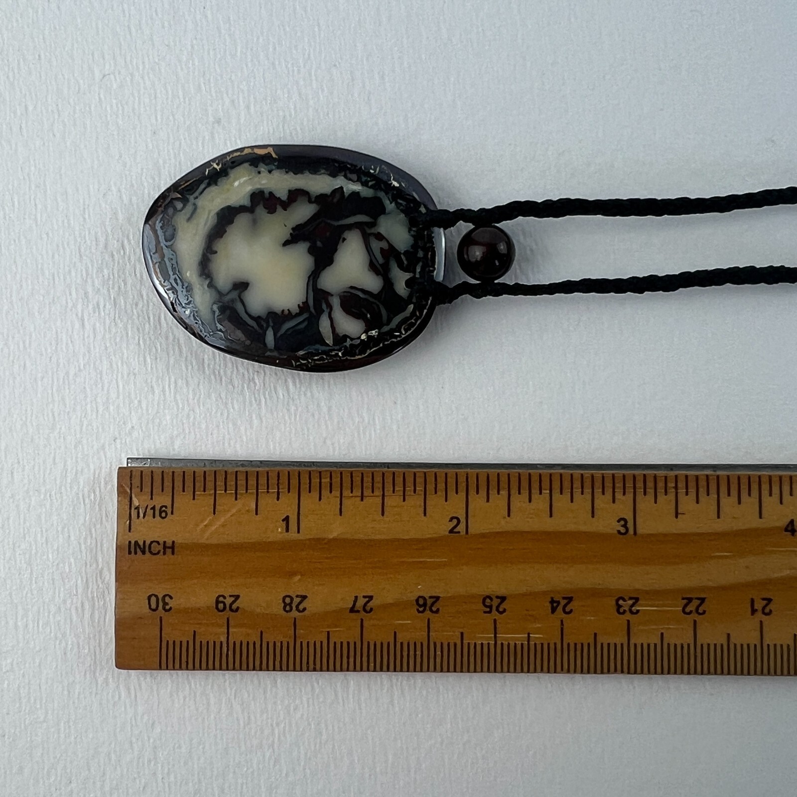 Boulder Opal Necklace Mookaite Jasper Artisan Handmade Pendant Unisex Studio Art