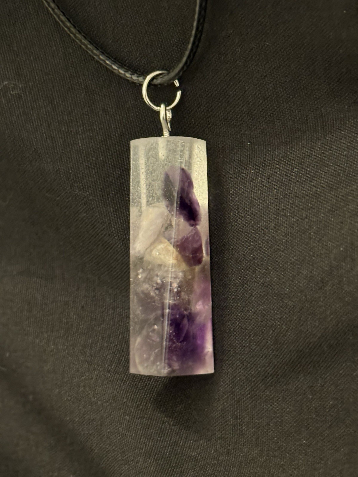 Handcrafted Amethyst Pendant & Necklace Free Shipping