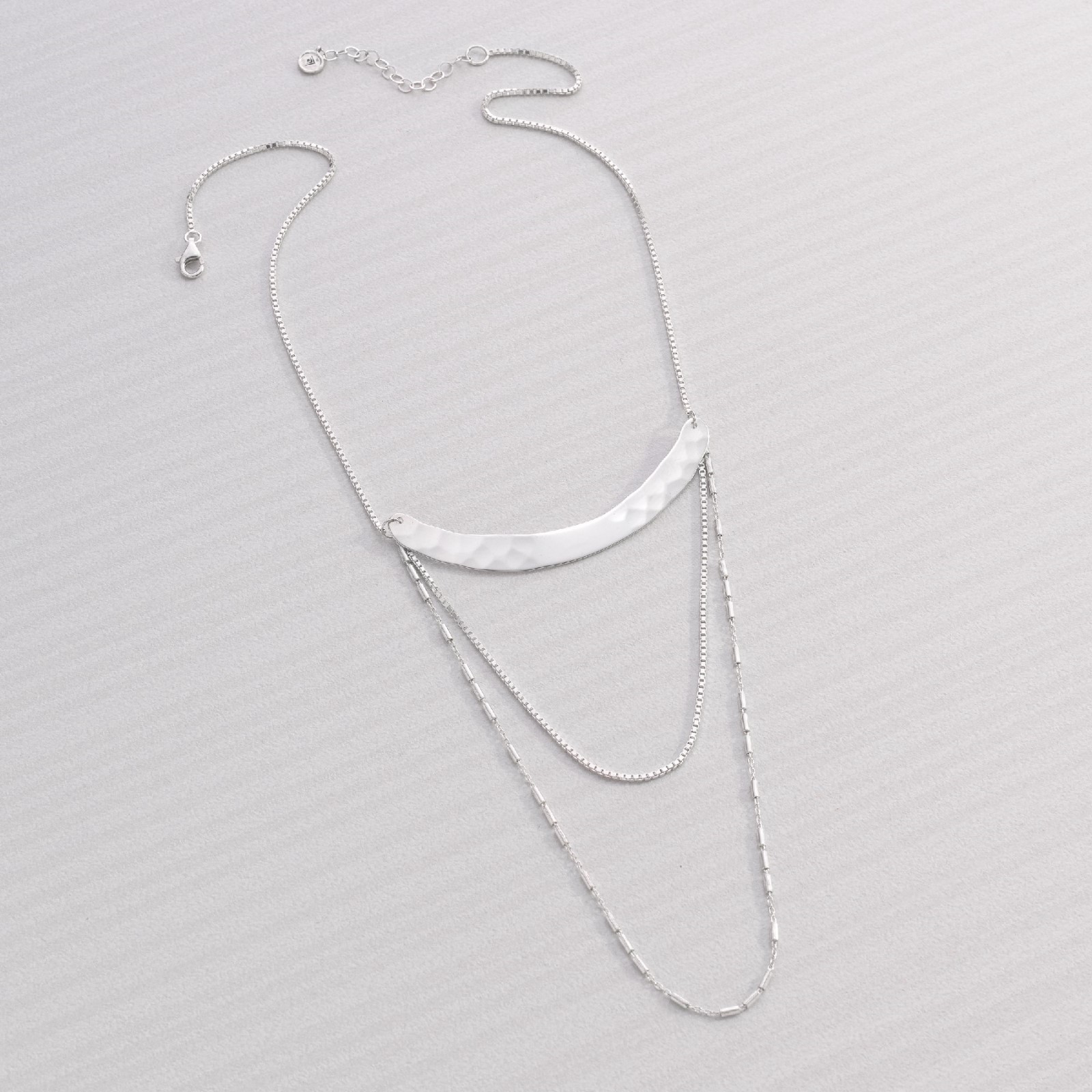 Silpada 925 Sterling Silver Three Tier Cascade AVANT GARDE Necklace N3336