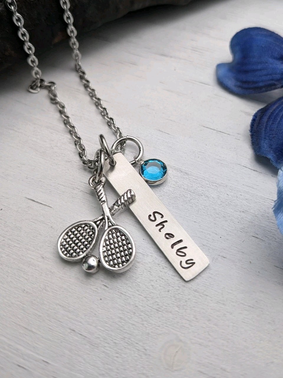 Tennis Necklace, Girls Tennis Gift, Custom Jewelry