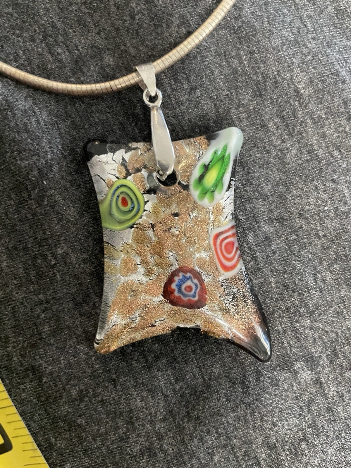 Glass Millefiori Pendant
