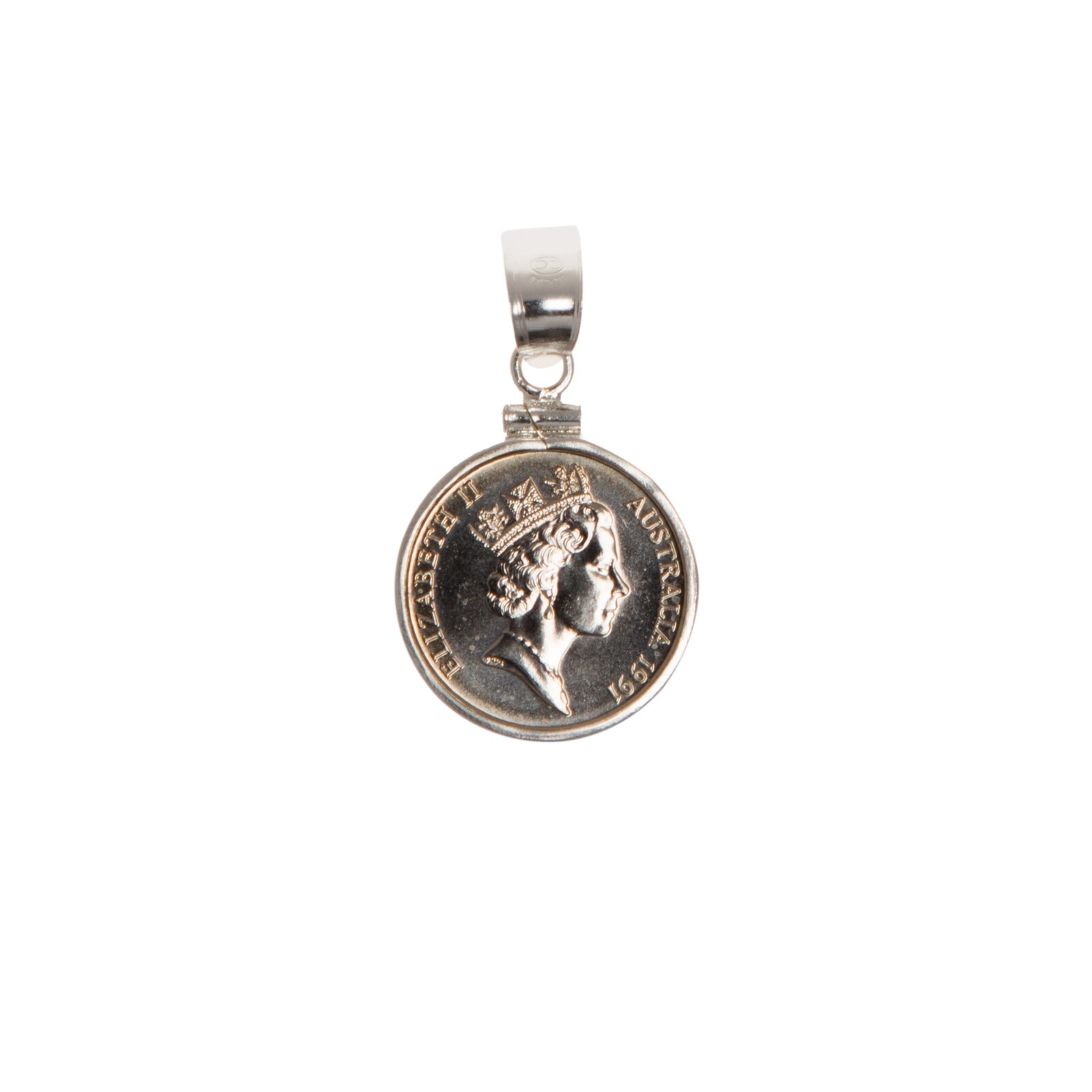 Australian 5 Cent Sterling Silver Coin Edge Bezel. Choose the Year