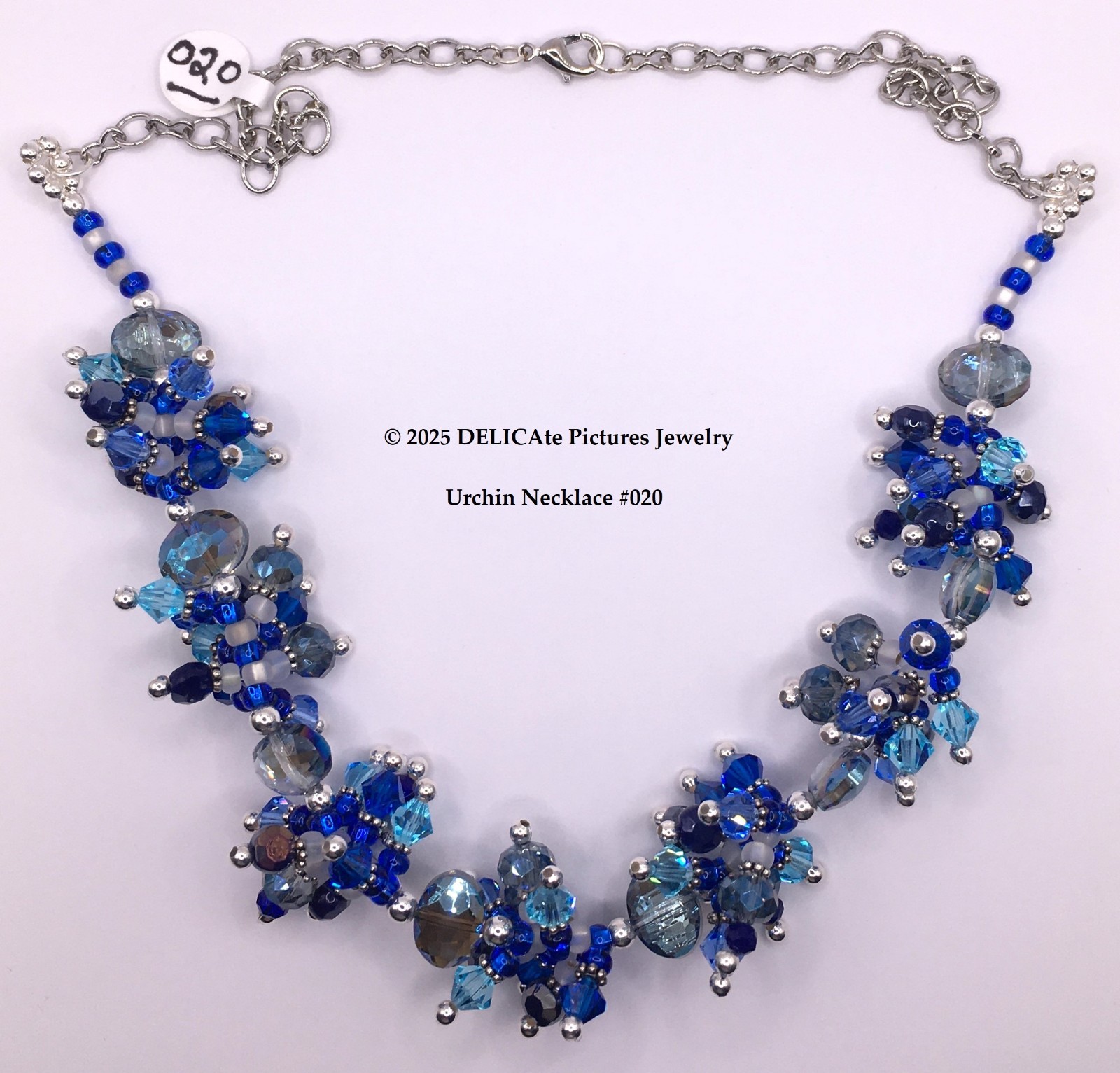 Spikey Sea Urchin Necklaces Silver-tone Preciosa Glass Crystals Czech Beads