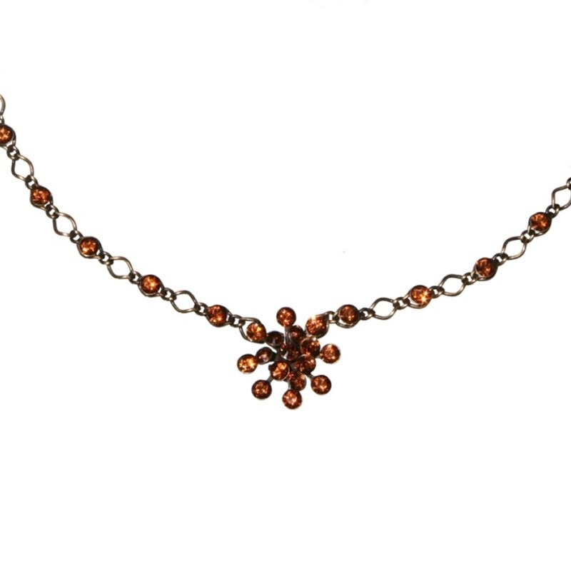 Konplott Necklace Collier Magic Fireball Brown Smoky Topaz