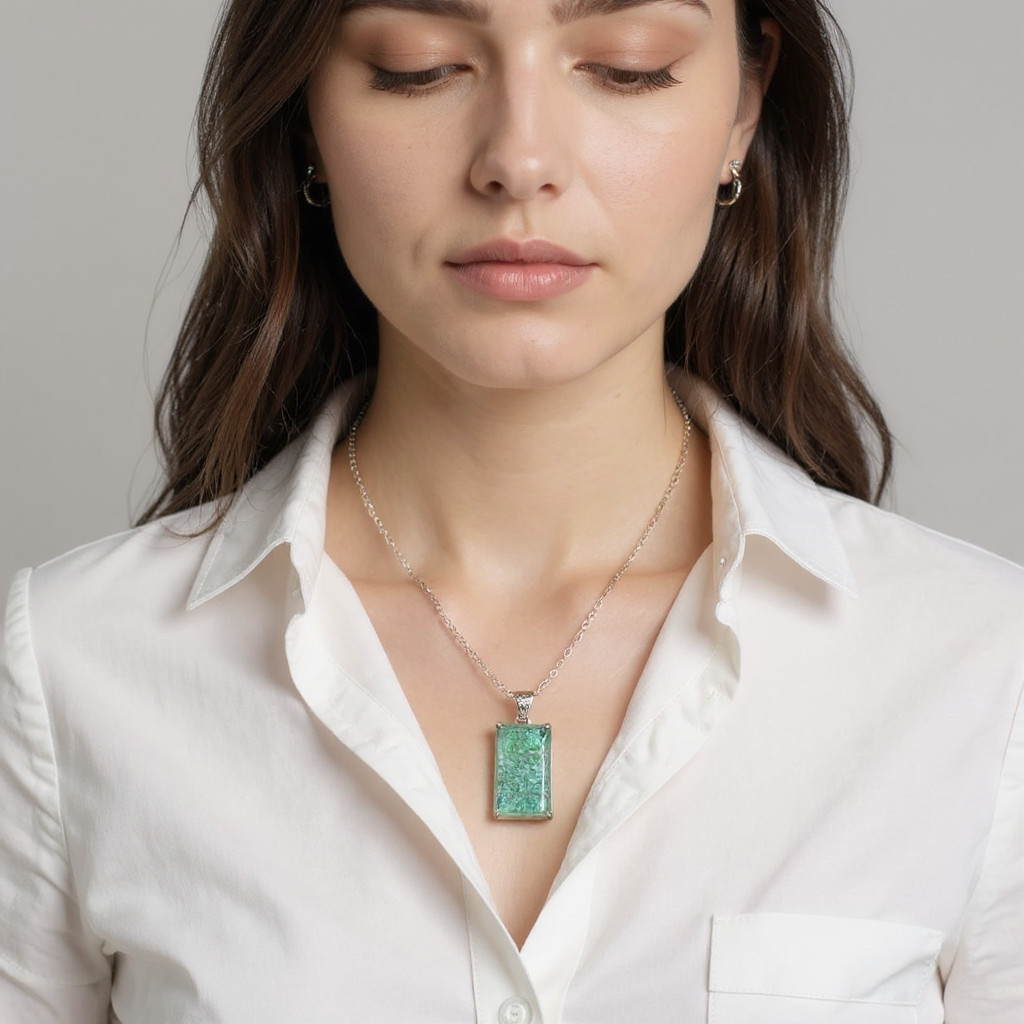 Monarch Opal Bi–Color Pendant Necklace 100–110Ct | Emerald Cut Opal Jewellery