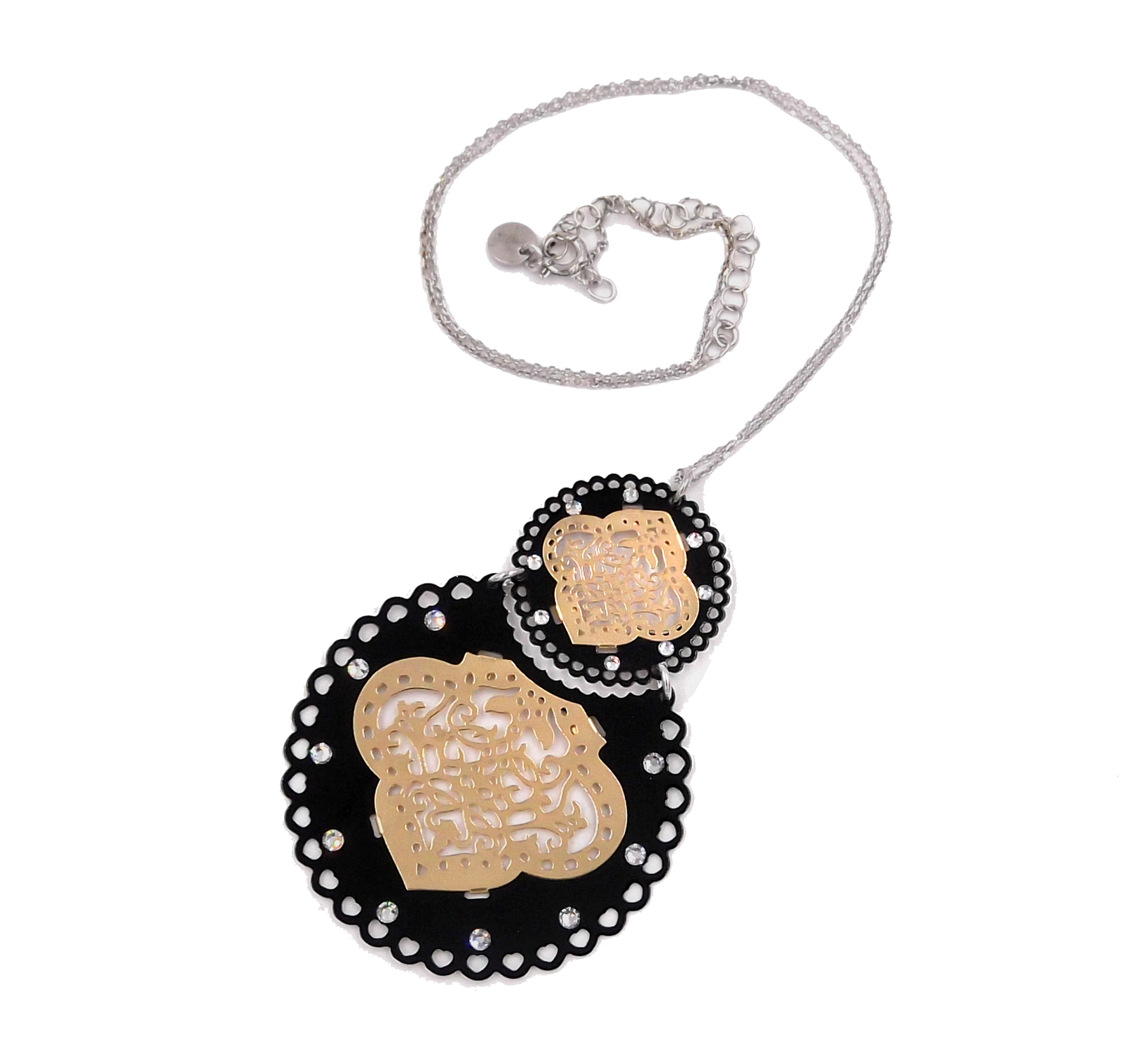 Gioielli Aurum Enamel Silver 925 Pendant Necklace For Women Fashion Gift