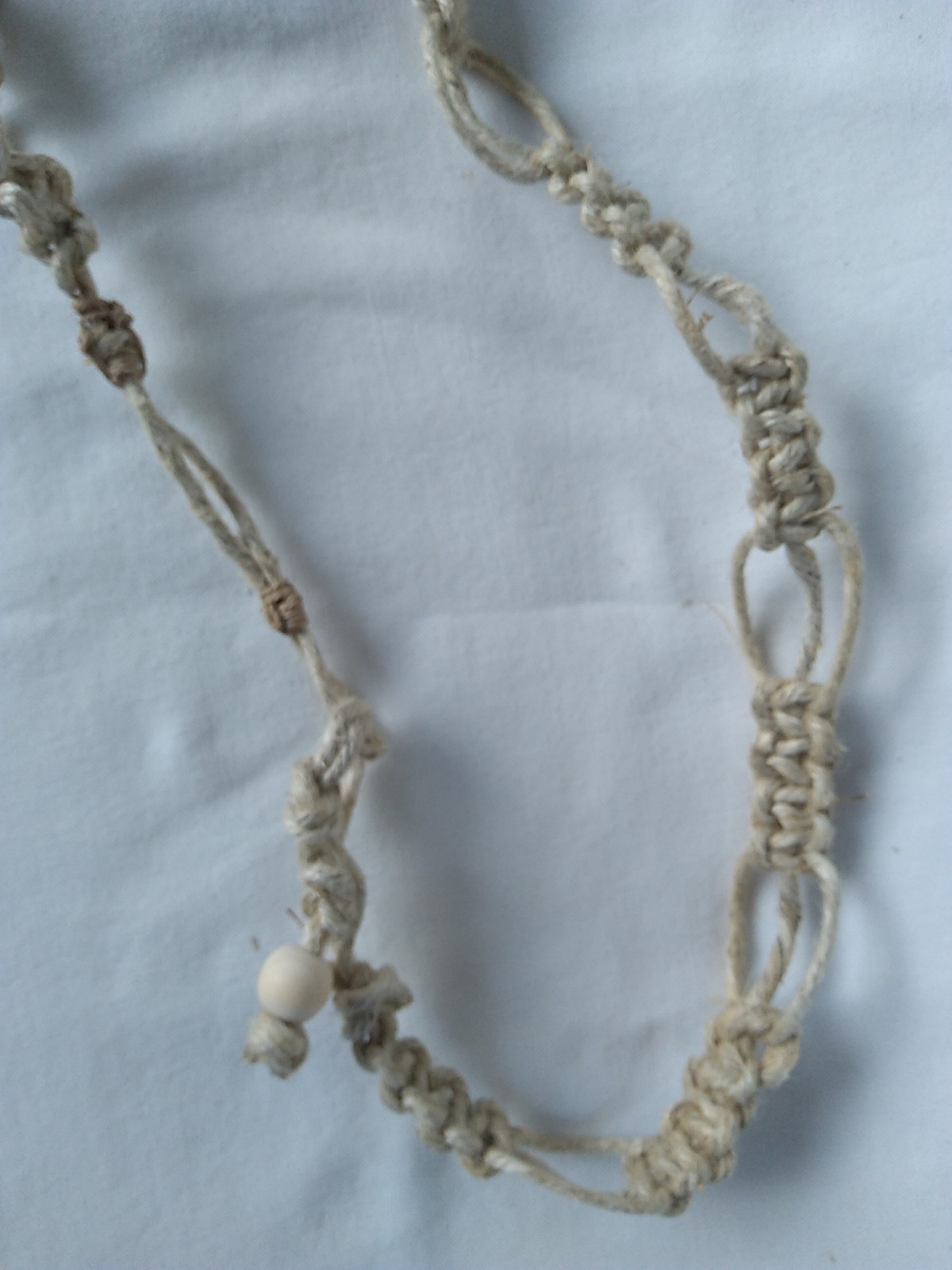 HEMP SURFER BOHO NECKLACE 26″ Unisex Macrame Hippie USA Seller New