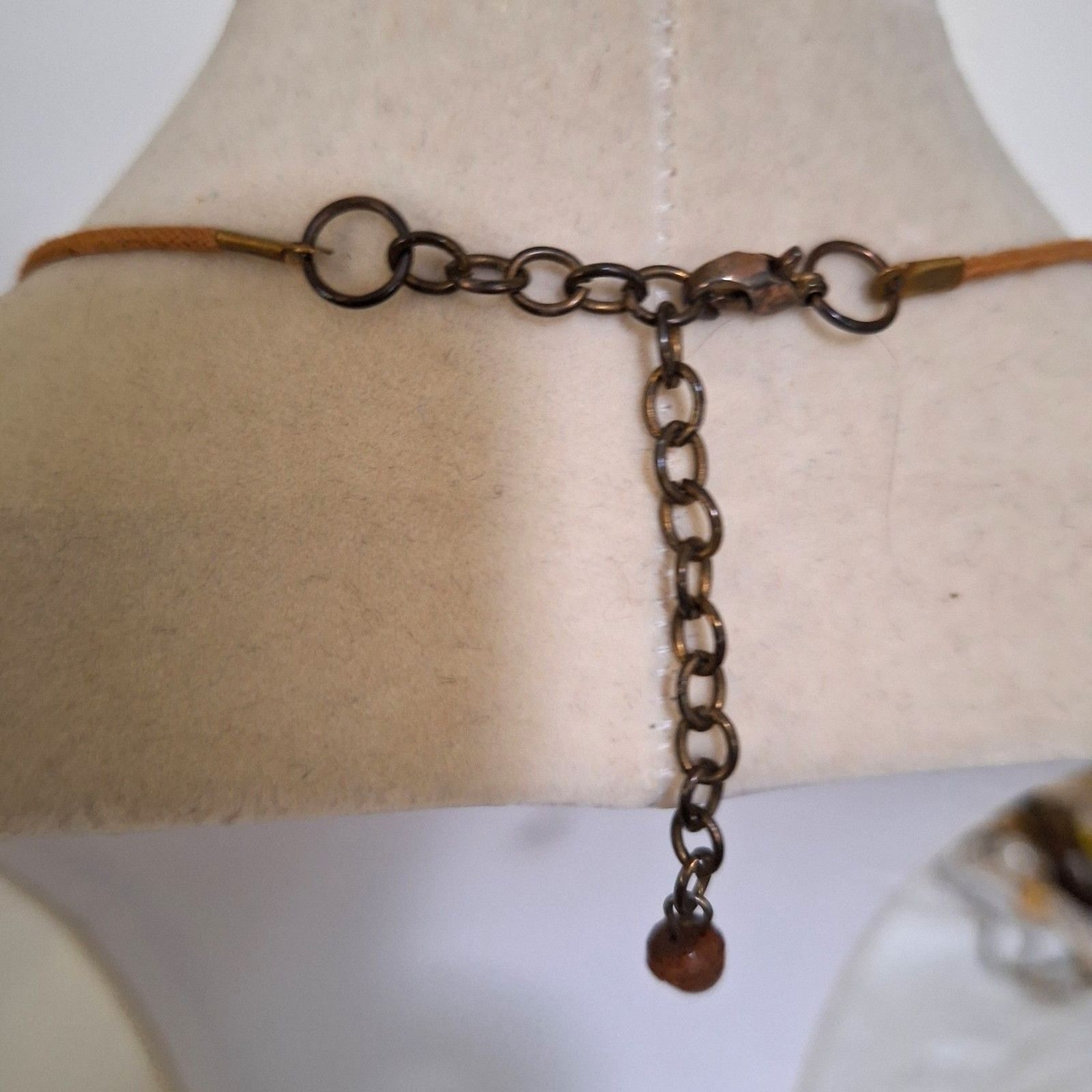 A Wooden Women’s Necklace Funky Geometric Tribal Island 1960’s Style Carved