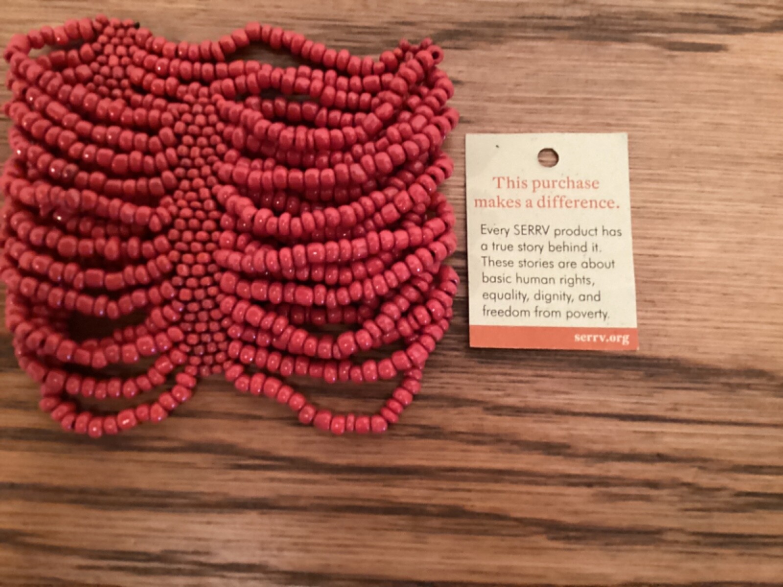 Serrv Handmade Wide Multi Strand Tribal Bead Bracelet with TAGS