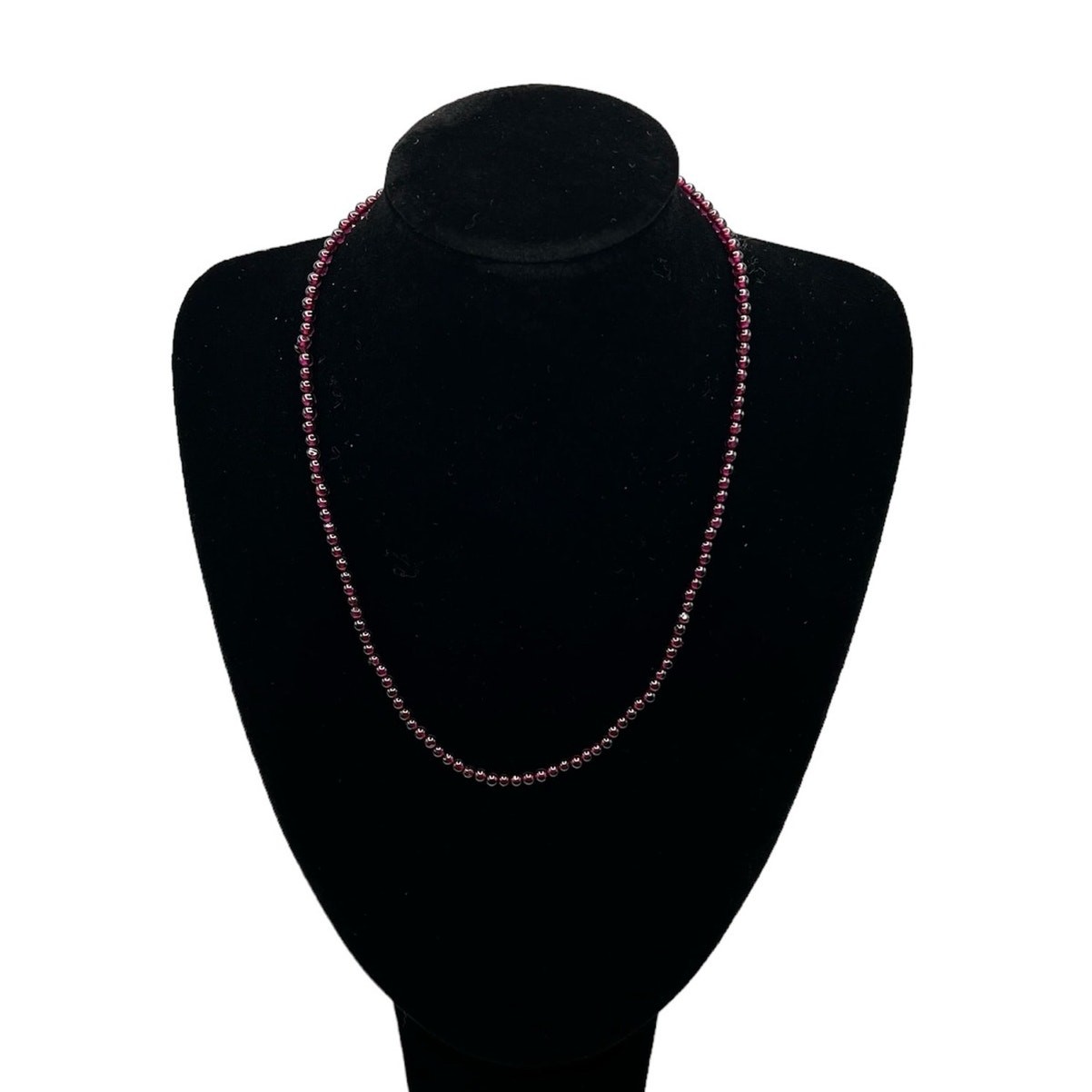 Beaded Chokers (2) Stretchy Weaved Faux Pearls & Small Purple Glass Bead Strand