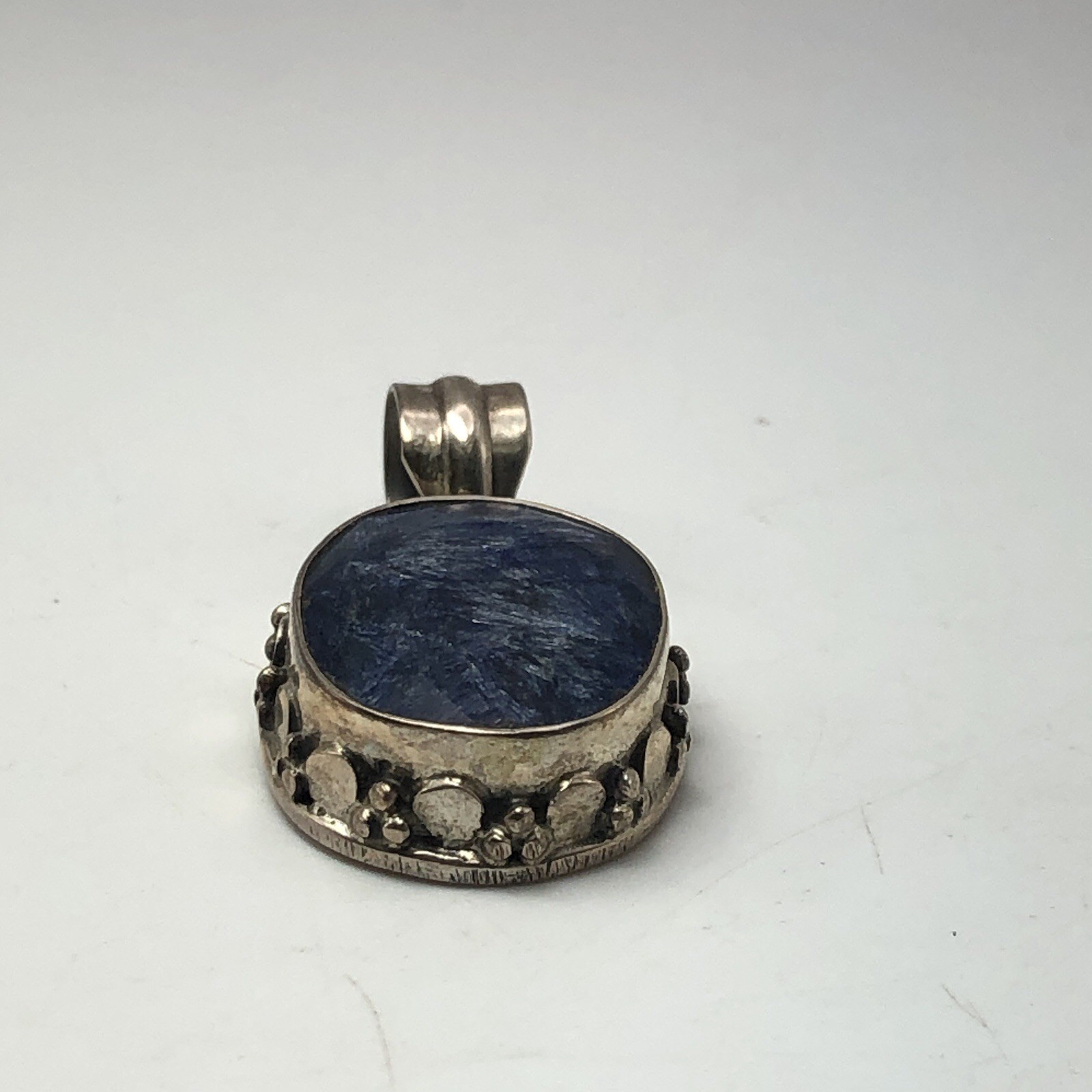 Blue Kyanite Stone Pendant In A Hand Crafted Sterling Silver Setting