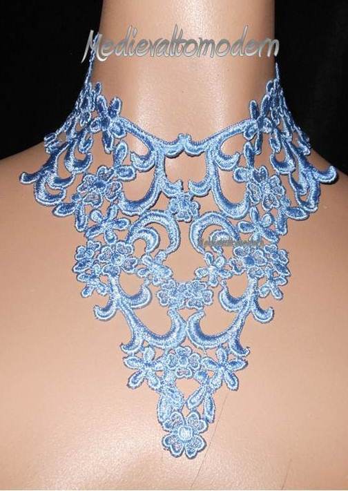 Choker Venise Lace Victorian Romantic Wearable Art Textile Tattoo YOur Choice