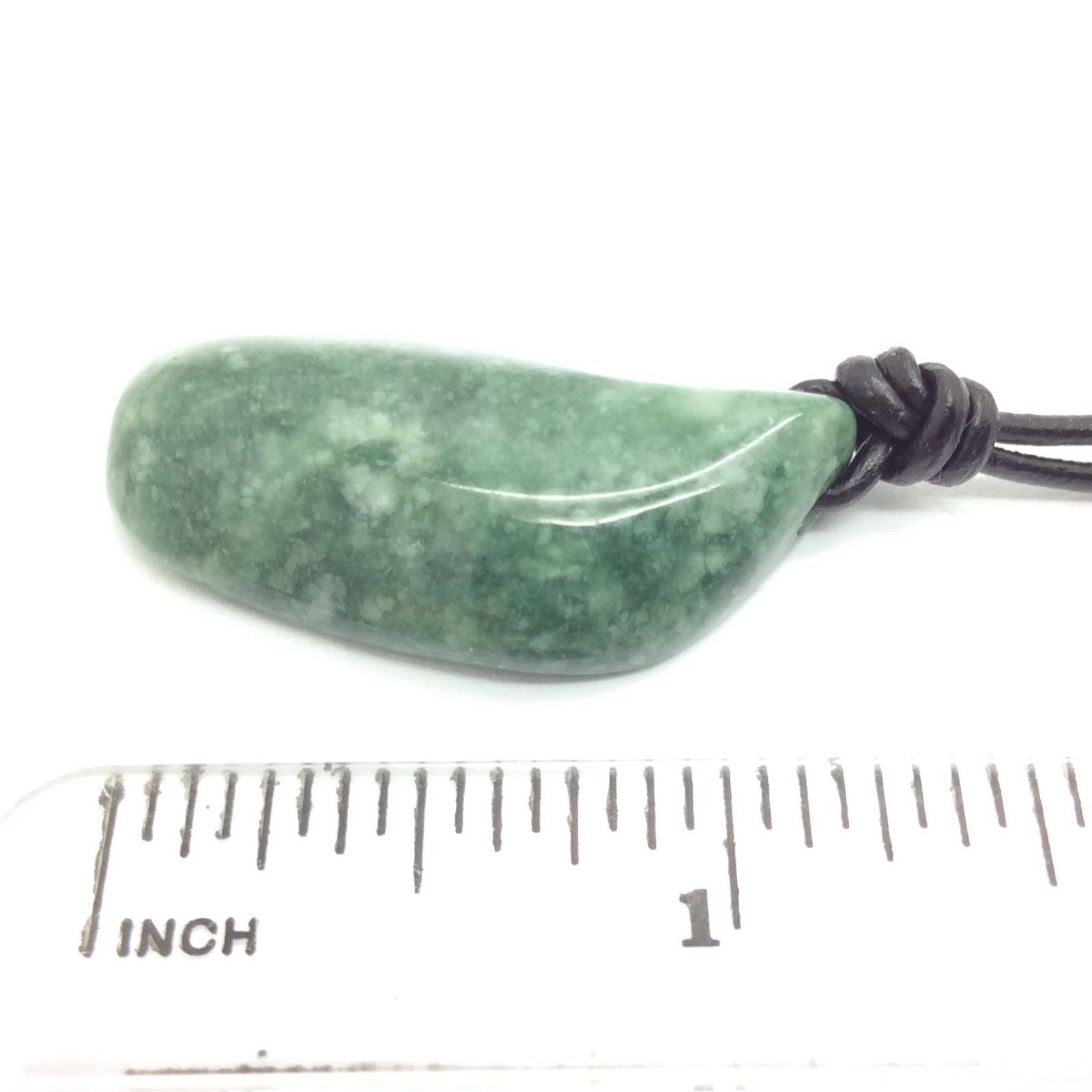 Guatemalan Jade Pendant Green Jadeite Jade Stone Slice Necklace Guatemala #43