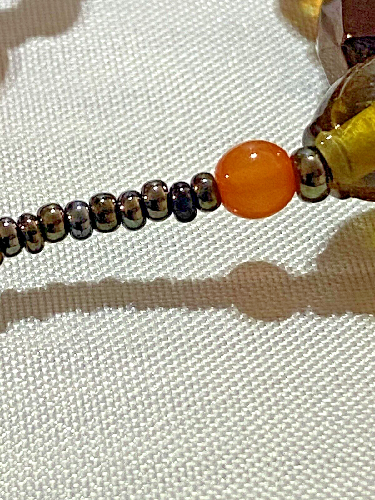 Beaded Necklace Variety Of Glass Acrrylic Beads Various Shapes Bohemian Artisan