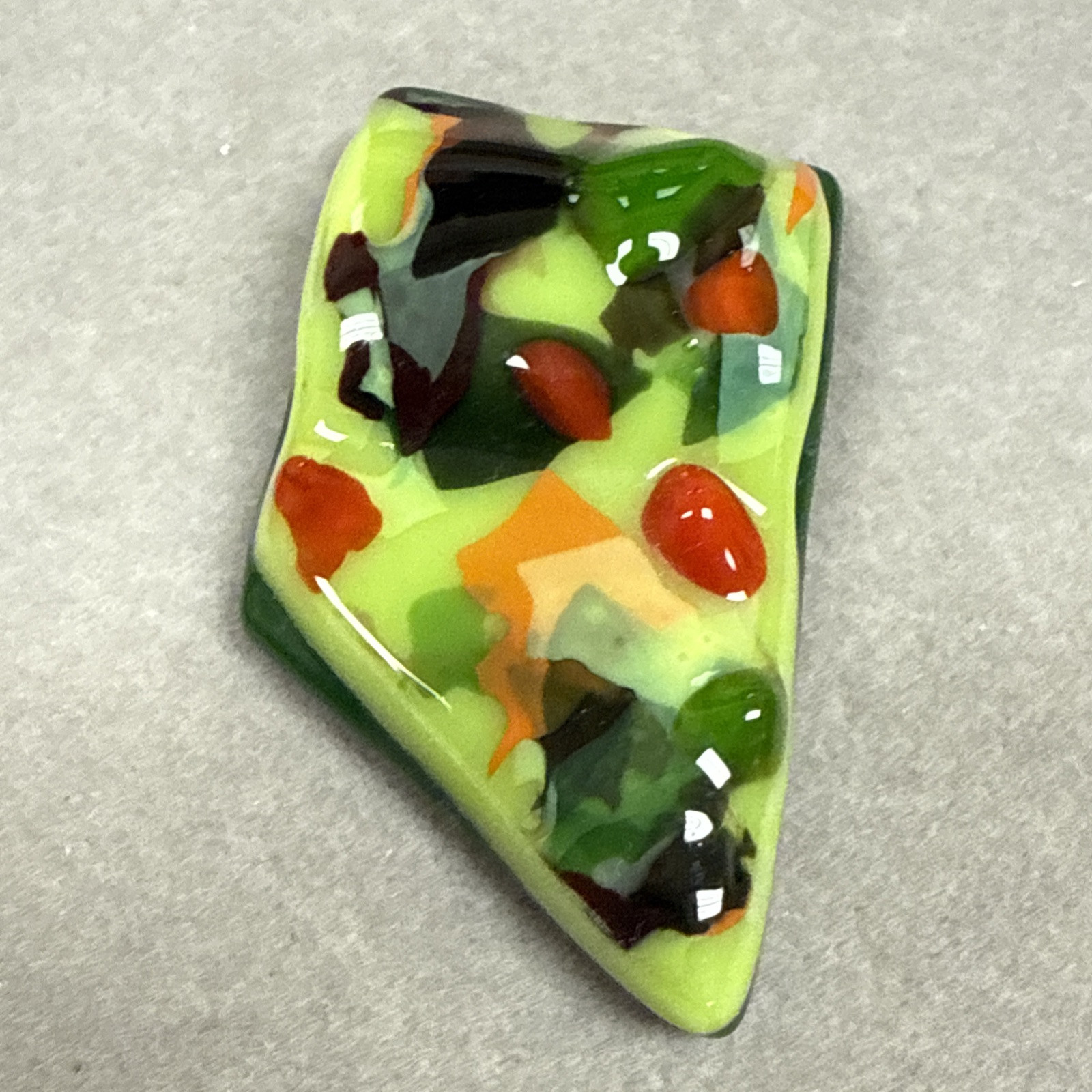 Hand Blown Art Glass Pendant Signed By Artist CL (588)