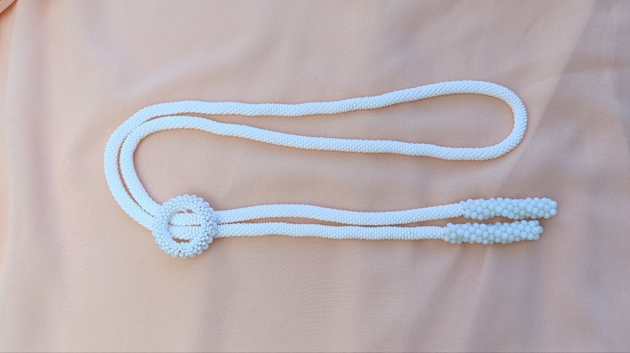 Handmade jewelry, beaded lariat