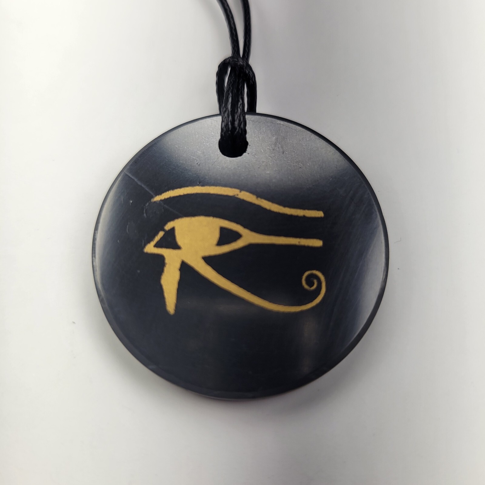 Shungite Pendant Eye of Horus ( Paint ) – Various Shapes