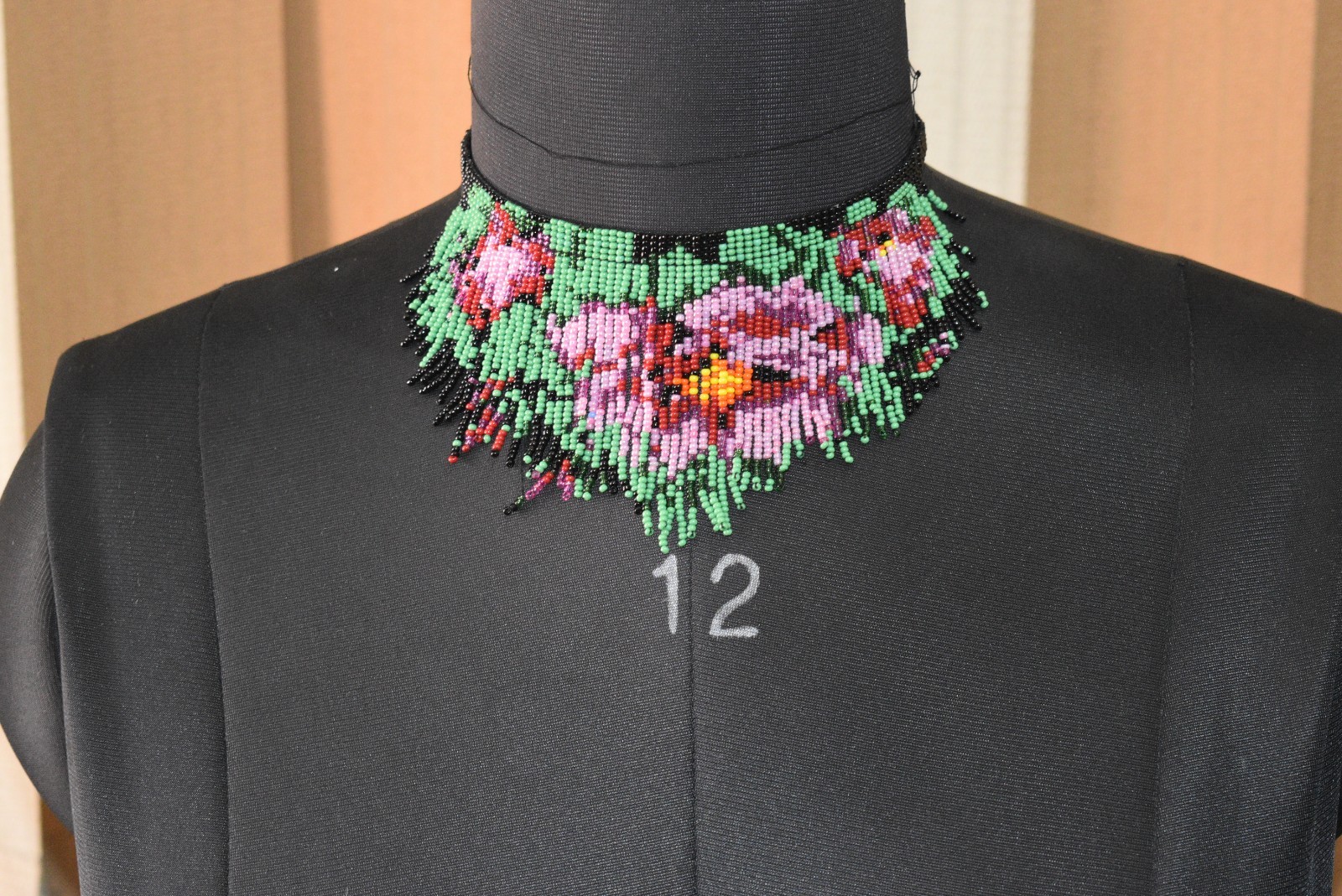 Handmade Seed Bead Necklace American Style Necklace Boho Beaded Necklace earring
