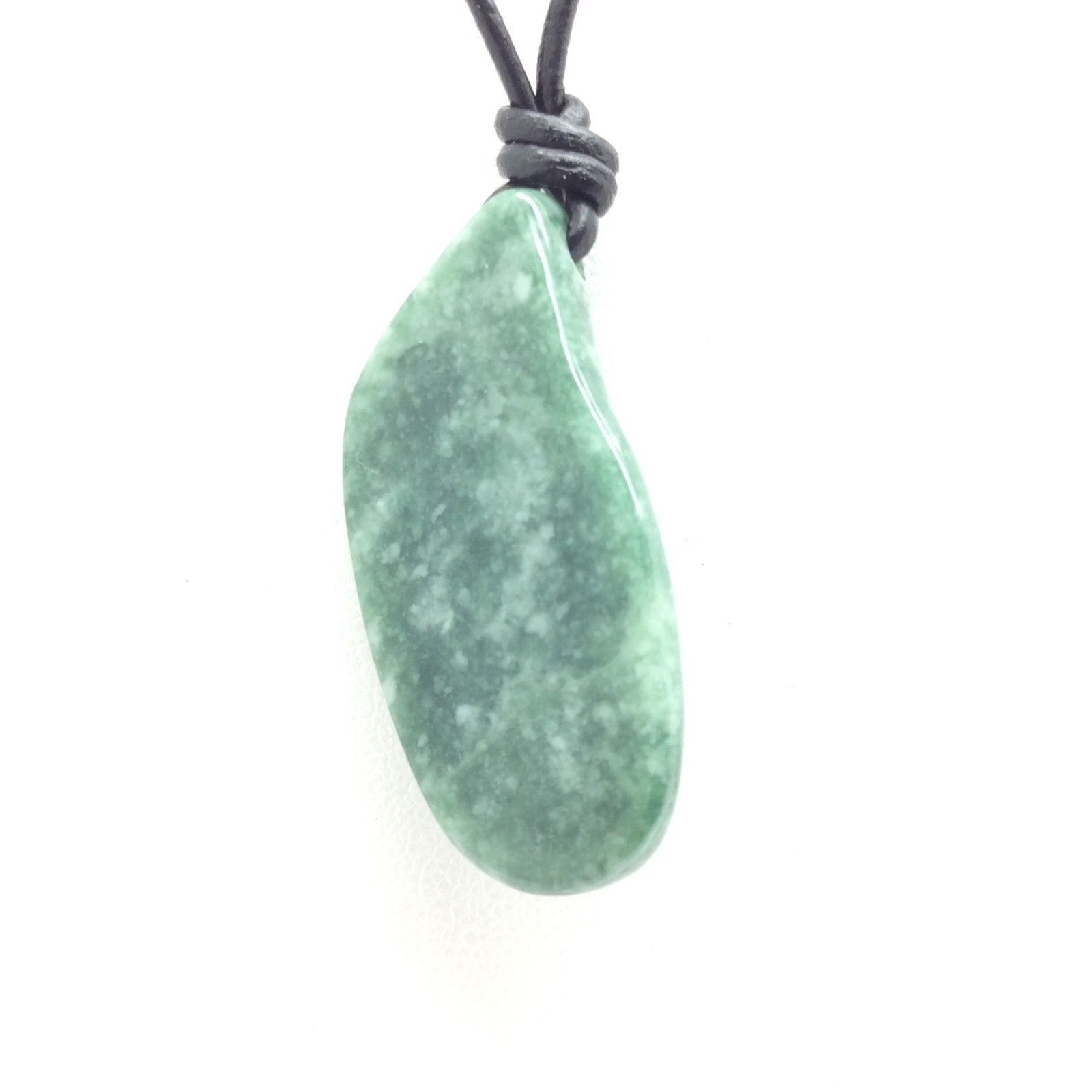 Guatemalan Jade Pendant Green Jadeite Jade Stone Slice Necklace Guatemala #43