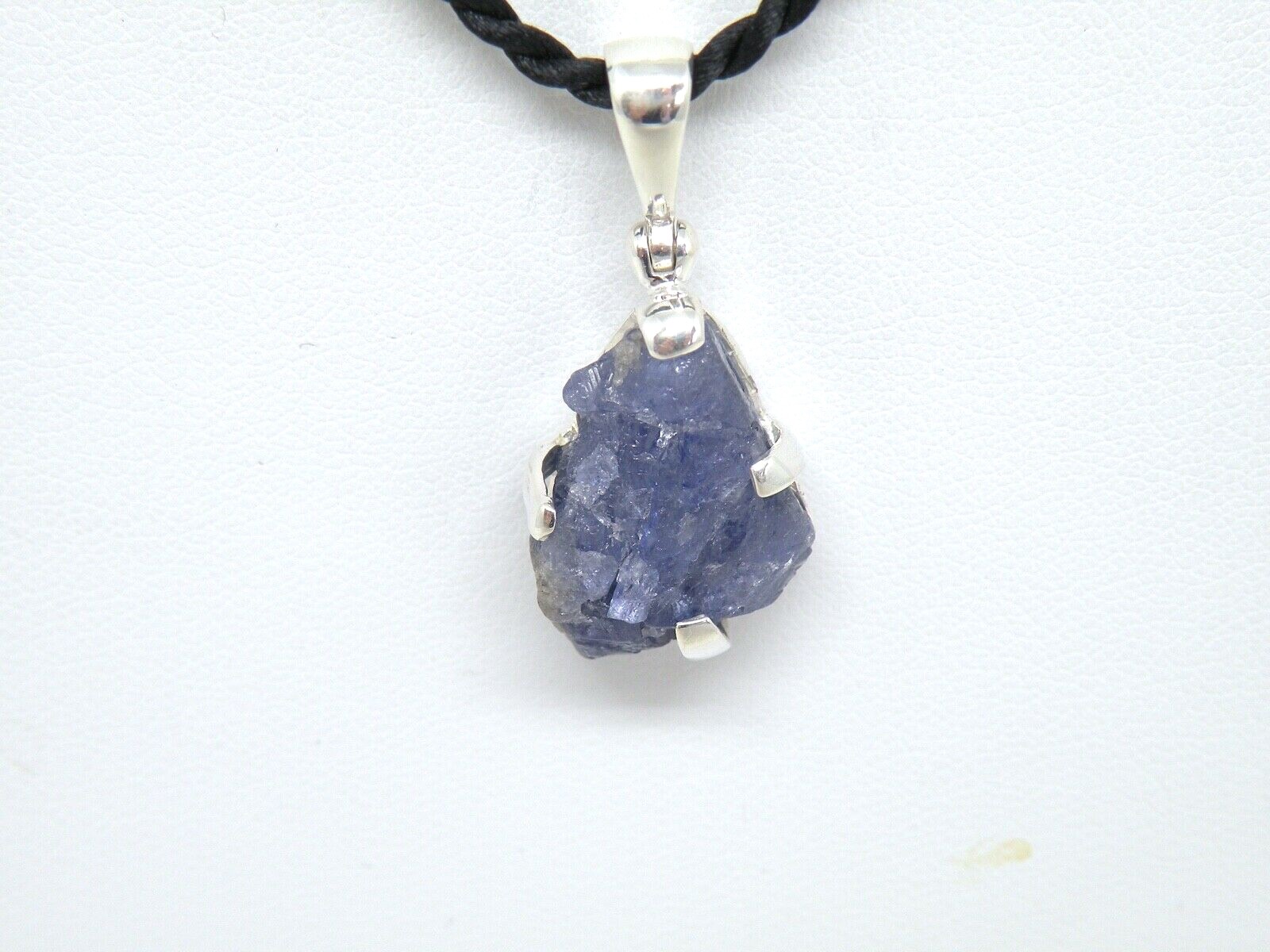 Authentic Starborn rough Tanzanite Specimen Pendant Sterling Silver Mounting #2