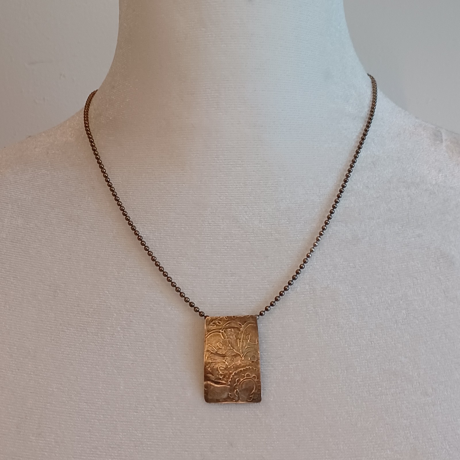 Cynthia Out West Sterling Silver Tribal Artisan Pendant Necklace Yellowstone